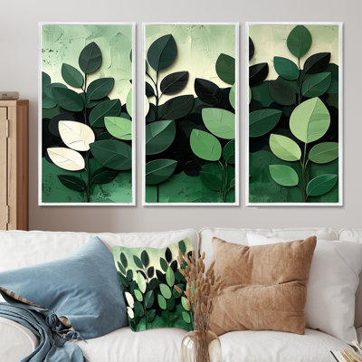 Green Plants Botanical Bliss - Ensemble de décoration murale plantes