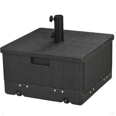 Base de parasol d'extérieur 3-en-1 Outsunny