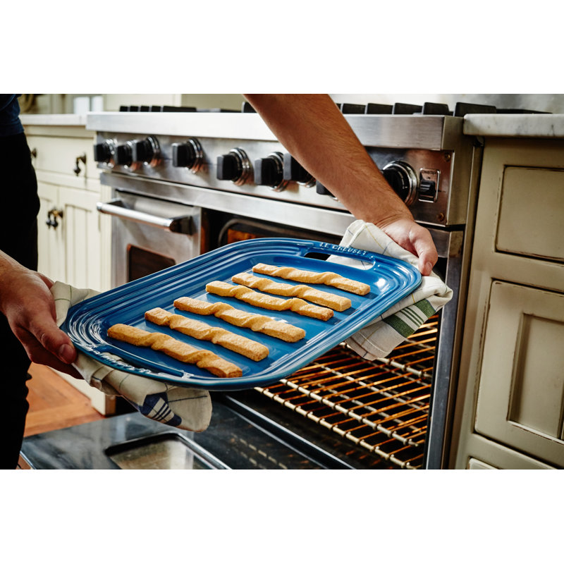 Marseille Blue Ceramic Rectangular Serving Platter