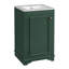Meuble-lavabo de 20 po avec lavabo en céramique, ensemble de meuble-lavabo simple autoportant avec porte à fermeture douce, tablette réglable, style moderne-122273810