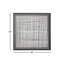 Décoration murale en maille métallique noire avec cadre noir 40 po x 1 po x 40 po