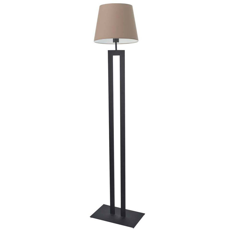 Arnes 172cm Traditional Floor Lamp, Black, Beige