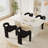 Modern Double Pedestal Dining Table Set-1152437830-1152437831
