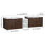Meuble-lavabo double 72 po avec plateau Erla-1743890995