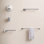 Circular 5-Piece Bathroom Hardware Set