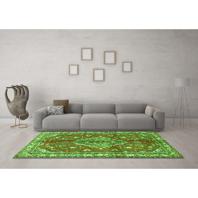 Tapis verts Traditional 4376, Rond 5 pi