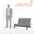Polett Solid Wood Group Outdoor Conversation Set With Two Loveseats And Coffee Table-160992673-160992687