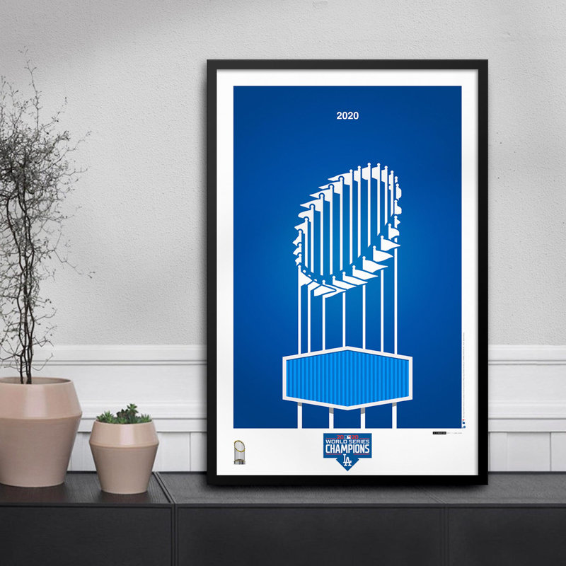Minimalist 2020 MLB World Series Trophy par S. Preston, Los Angeles Dodgers