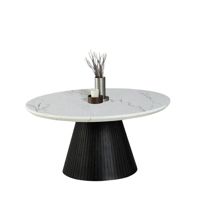 Table basse ronde de style contemporain