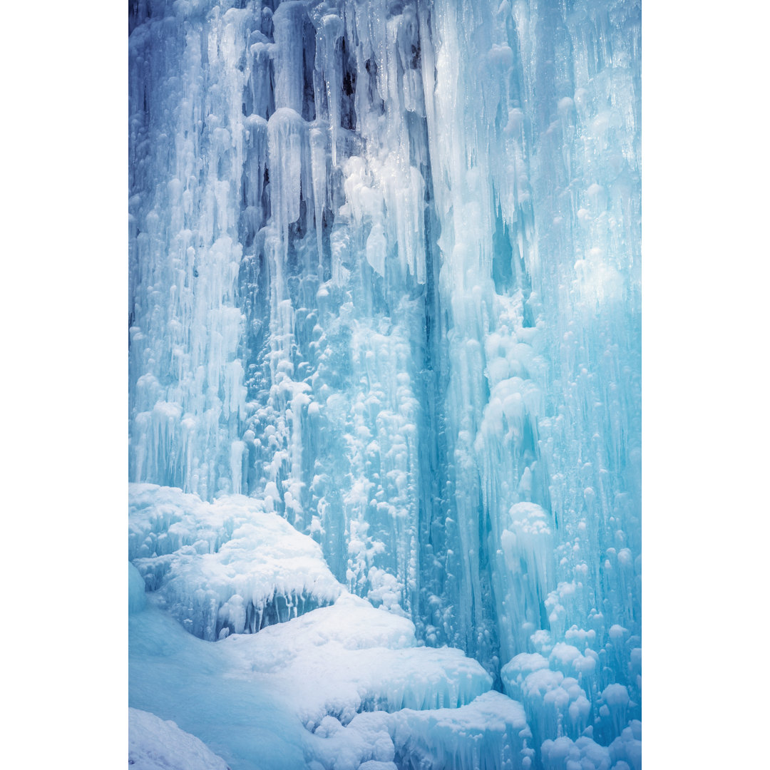 Gefrorener Wasserfall von Borchee - Druck