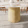 Modern Round Dining Table With Solid Wood Pedestal For 4-6 people