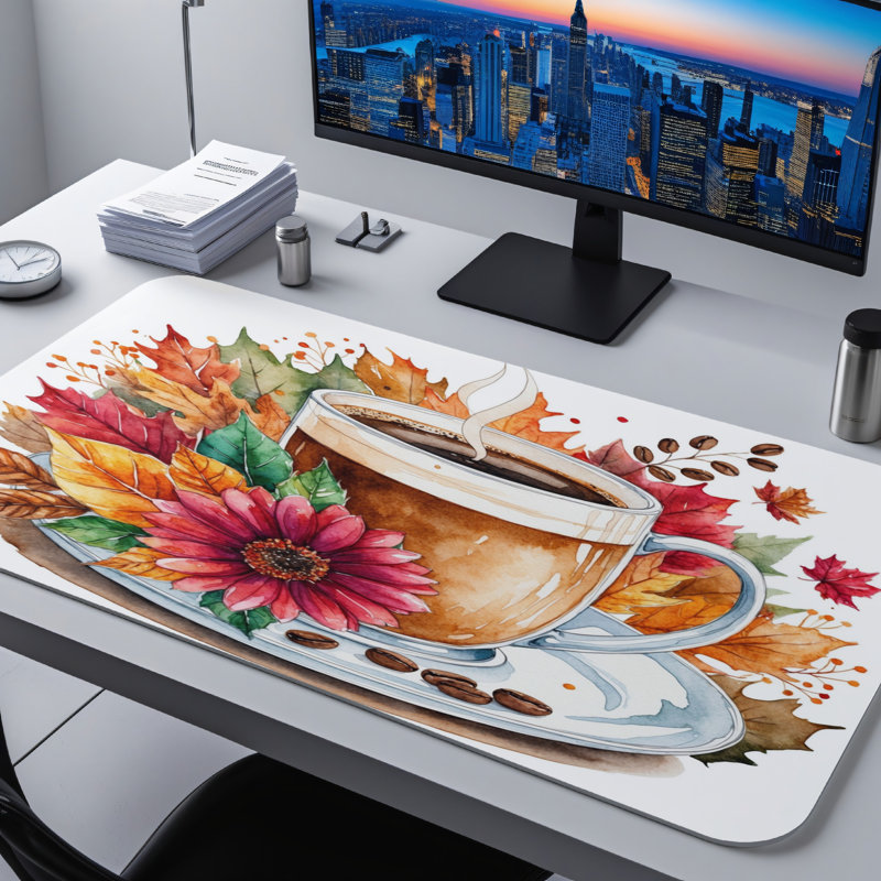 Polyester Desk Pad, 23.6x13.8