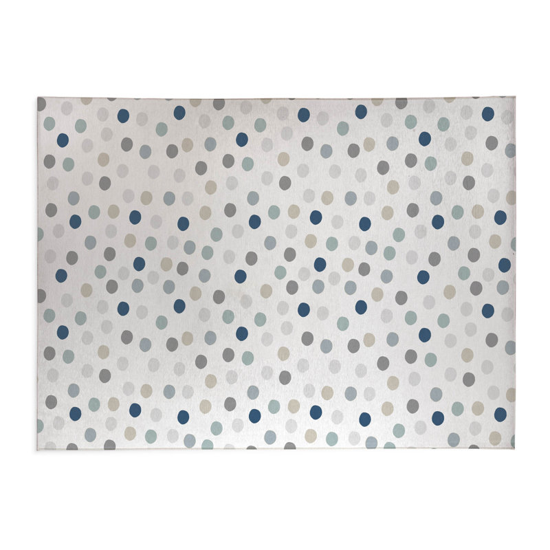 Always Polka Kids Play Mat, Rectangle 5' x 7'