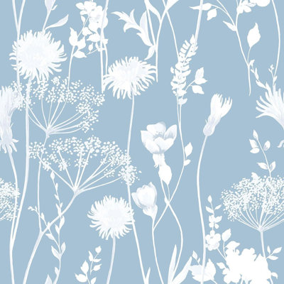 Meadowsweet Floral Wallpaper