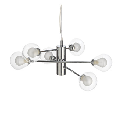 6 - Light Polished Chrome Pendant