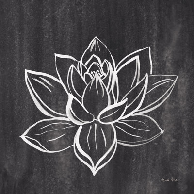 " Lotus Grey " by Farida Zaman Painting Print