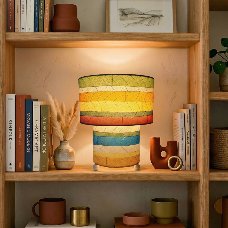  Striped Mushroom Table Lamp Multi, Multi