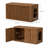 Hidden Cat Litter Box Enclosure with Walnut Fluted Cabinet Design