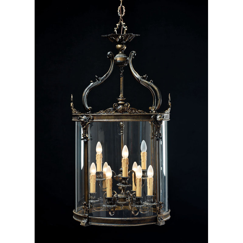 9 - Light Lantern Geometric Chandelier