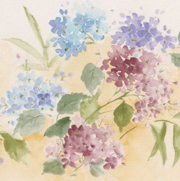 Bordure de papier peint floral et botanique 15 pi x 3,5 po Betterton Flowers