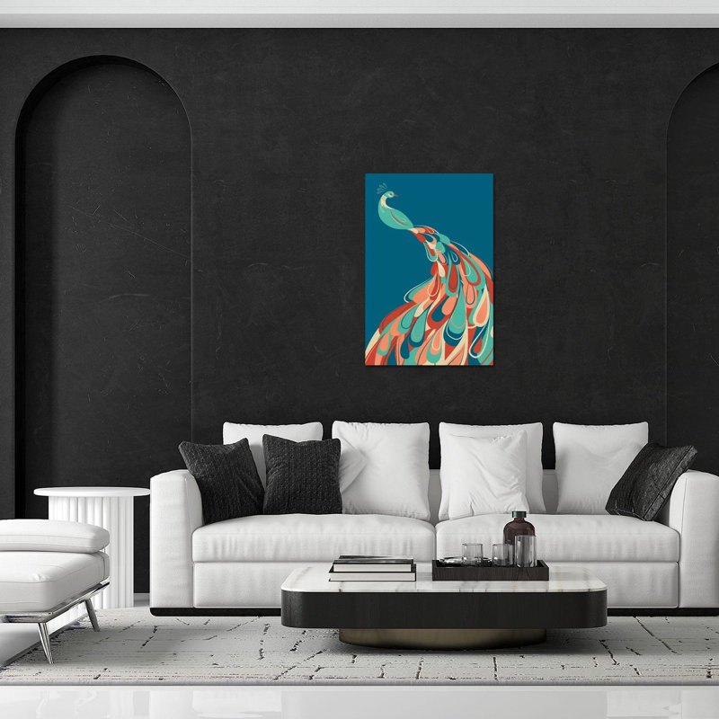 Paon par Jay Fleck - impression non encadrée, H 24 po x l 16 po x P 0,25 po