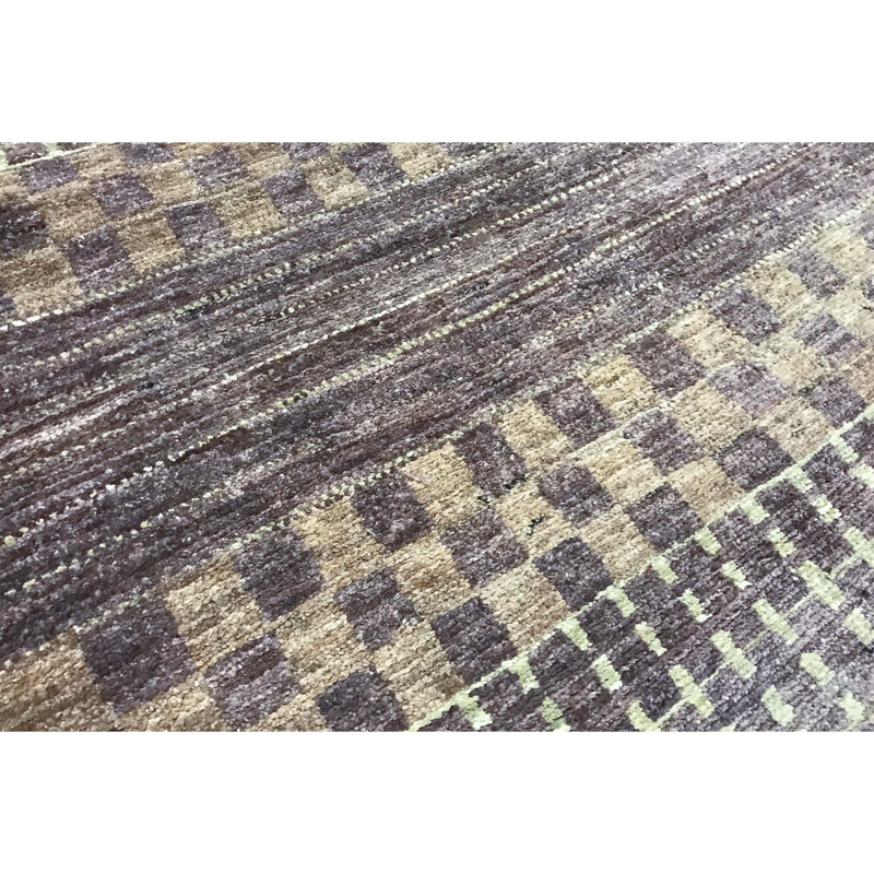 Hand-Knotted High-Quality Gray Area Rug