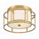 Brian Patrick Flynn For Crystorama Hulton 2 Light Luxe Gold Ceiling Mount