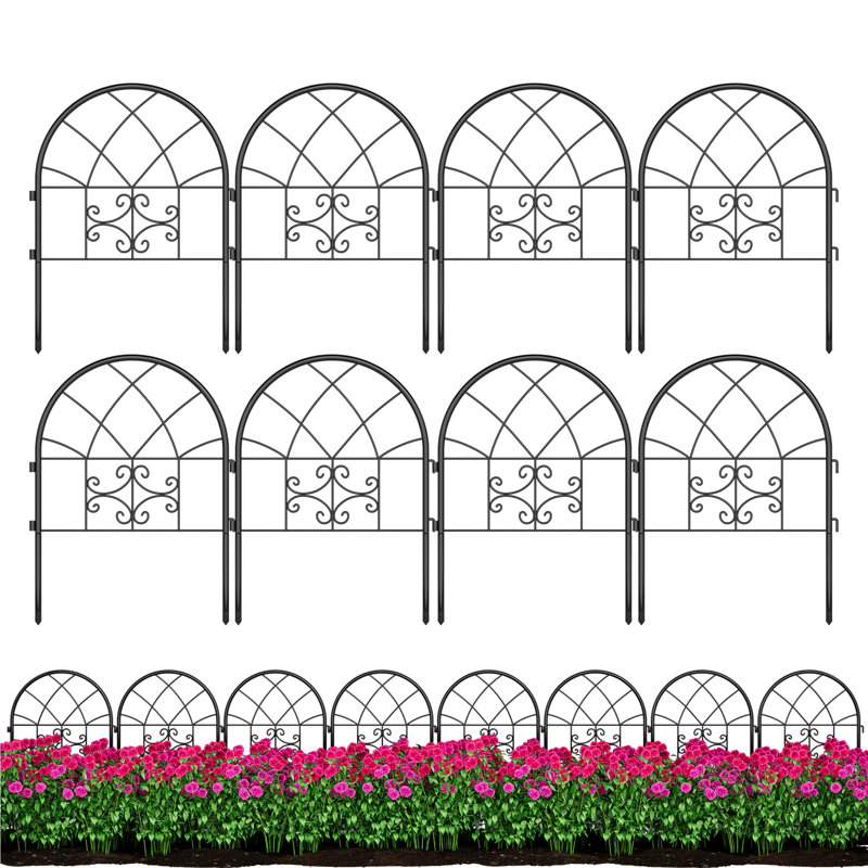 65.5 cm H x 50 cm W Fence Panels Fencing with 8