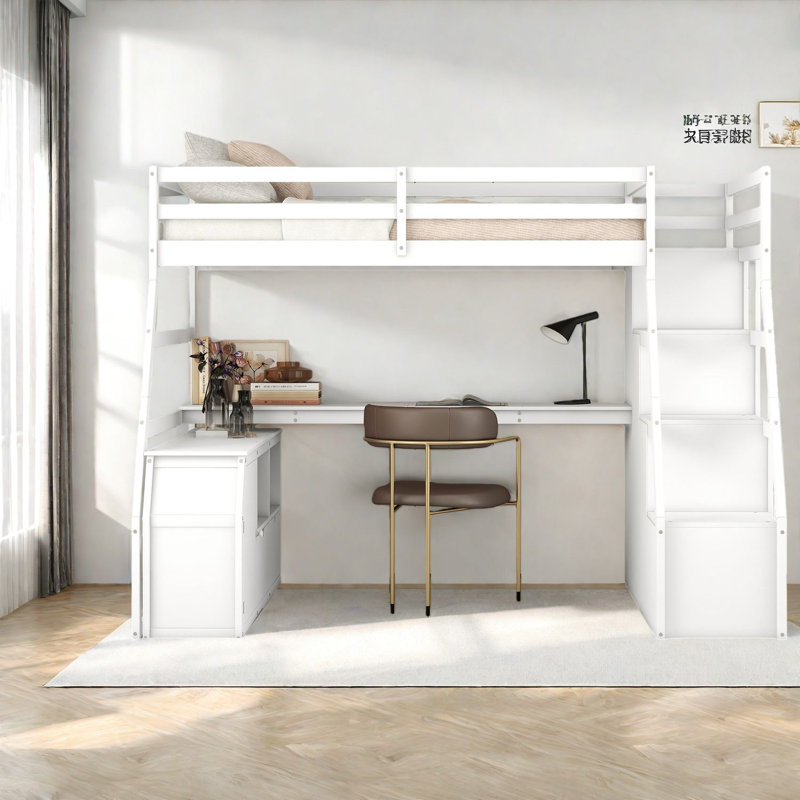 Lit mezzanine avec rangement