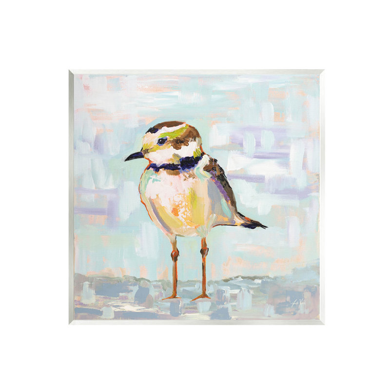 «Coastal Plover Patchwork», art mural abstrait par Jeanette Vertentes