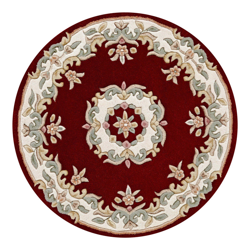 Hounslow Oriental Wool Area Rug, Round 120cm