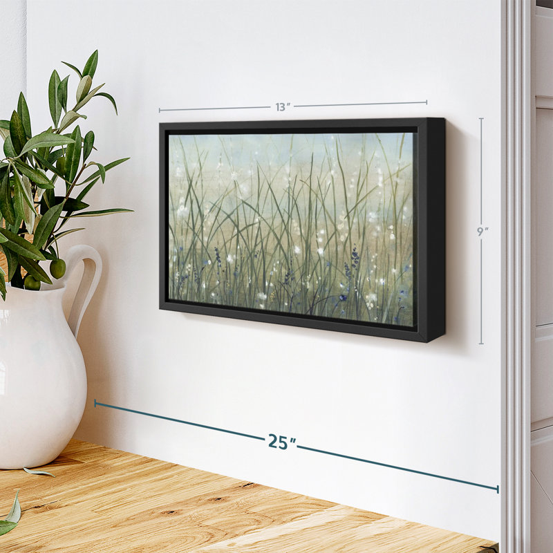 "Meadow Bliss II", impression sur toile florale et botanique, H 9 po x l 13 po