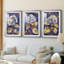 FLORAL Series CCxxxviii - impression personnalisée de qualité supérieure avec mat - 3 pièces-1213028482-1213028480