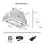 Hotte encastrable convertible en acier inoxydable avec lumières DEL VIKio-115583893