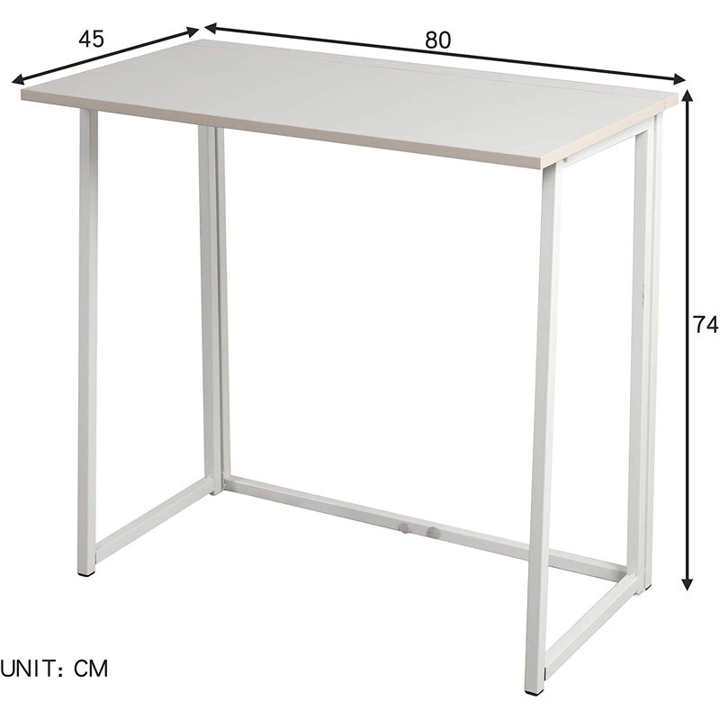 Tyonna Metal Base Writing Desk, Black