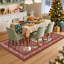 Tapis de jardin de Noël en velours perlé rétro pour le salon, la chambre à coucher ou le vestibule-1511861150