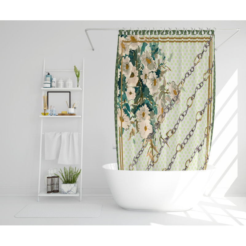 Newby Polyester Shower Curtain Set, 168cm H x 168cm W