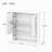 Bathroom Wall Cabinet With Doule Mirror Doors And Shelvs