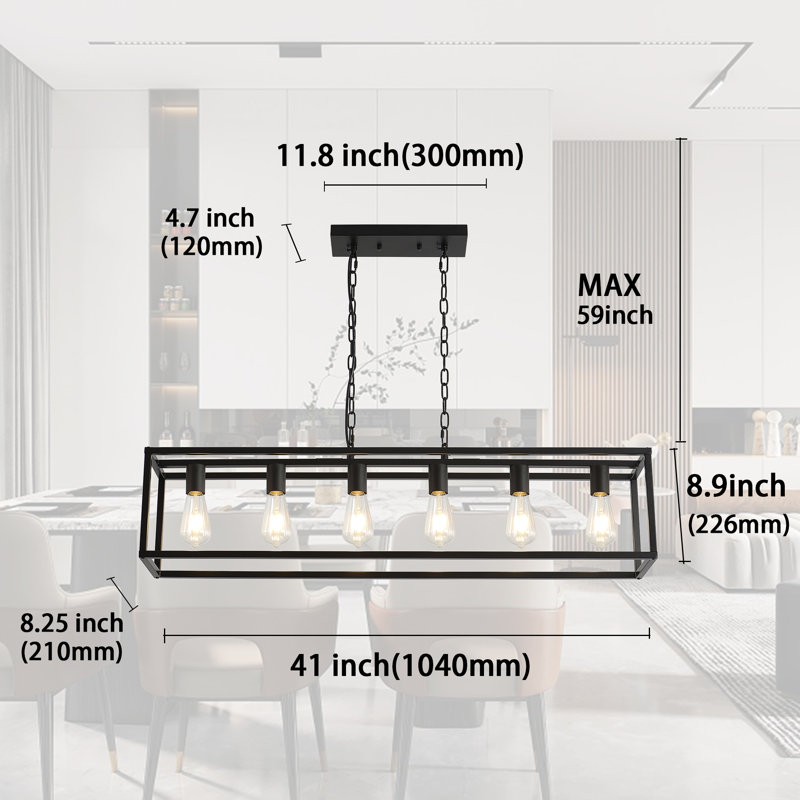 6 - Light Kitchen Island Pendant