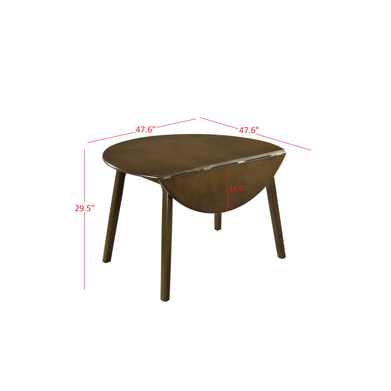 Baljeet Round Solid Wood Base Dining Table