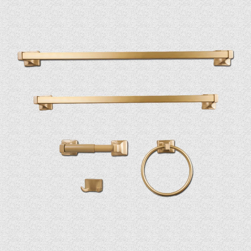 5 - Piece Bathroom Hardware Set, Polished Chrome
