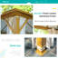 Gazebo d'extérieur haut de gamme PRO de 4,27 m de large x 3,66 m de profondeur, avec structure en aluminium et double toit en acier galvanisé. Pavillon permanent robuste avec moustiquaire et rideaux, idéal pour le patio, la pelouse ou la terrasse.-128488393