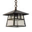 8" Square Stillwater Double Bar Mission Pendant