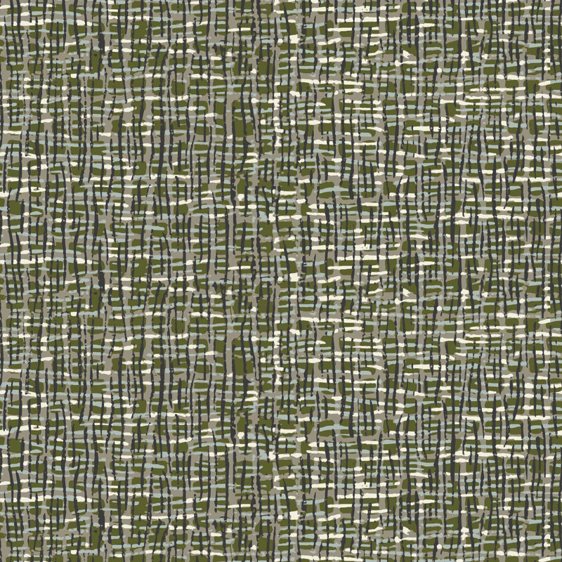 Papier peint Atomic Weave - vert pâle, Green, Self-adhesive