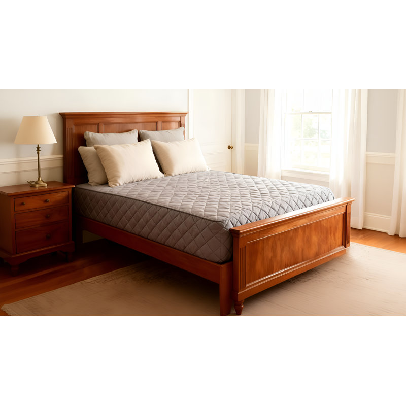  Drap-housse, Gris, Lit double