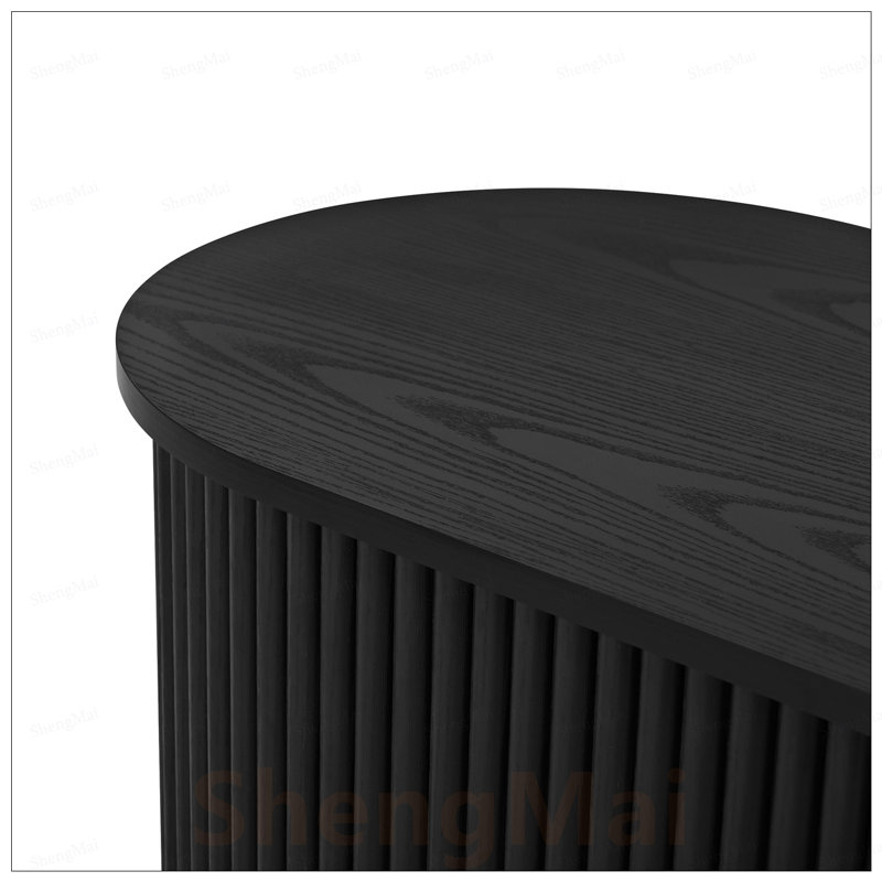 Meuble télé en bois Farmhouse, Black