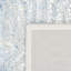 Tapis bleu / blanc en laine / viscose touffeté à la main Restoration-1323681454