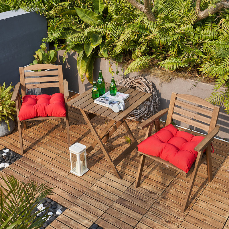 Outdoor 4'' Seat Cushion, Red