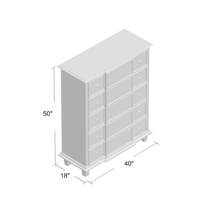 Epworth 40'' W 5 - Drawer Dresser
