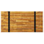 Table de salle à manger moderne en bois de style industriel avec lattes, l 70,41 po x P 36,16 po, H 29,97 po